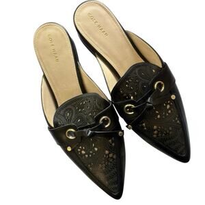 Cole Haan Black Slides Size 10